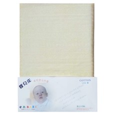 C.D.BABY 佳登 嬰兒床床包替換布套 素色 100%純棉, 米色, M(60 x 120mm), 1個