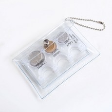 아펙토 일본동전지갑+PVC파우치 투명 1단