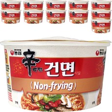 농심 신라면 건면 사발 77g, 12개