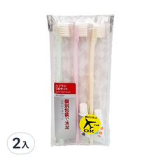 貝印 Kai KC-0854 旅行用牙刷牙膏組(3入)2入, 輕巧方便攜帶，隨時保持口腔清潔, 94g, 2包