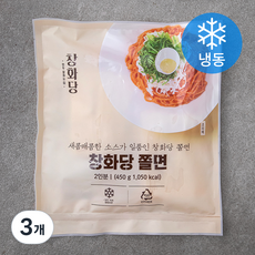 창화당 쫄면 (냉동), 450g, 3개