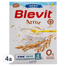 Blevit 貝樂維 初階米精, 適合4個月以上寶寶, 無麩質, 225g, 4盒