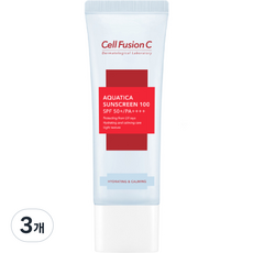 셀퓨전씨 아쿠아티카 썬스크린 100 SPF50+ PA++++, 45ml, 3개