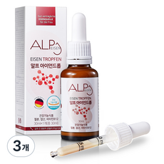 알프뉴트리션 알프 아이언드롭 3중 기능성 액상형 철분제, 3개, 30ml