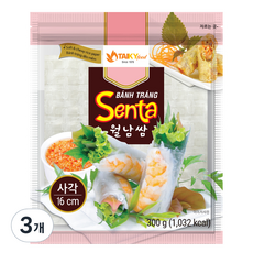 타이키 월남쌈 사각 16cm, 300g, 3개