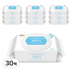 코멧 물에 풀어지는 비데티슈, 100매, 30개
