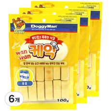 도기맨 강아지 케익 81460, 우유, 100g, 6개