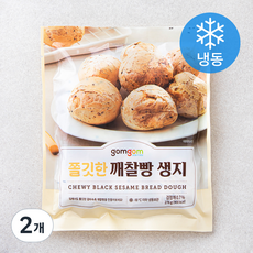 곰곰 쫄깃한 깨찰빵 생지 (냉동), 2개