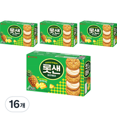 롯데샌드 파인애플 6p, 315g, 16개