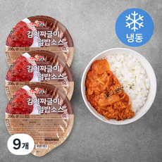 한끼의품격 김치 짜글이 덮밥소스 3팩 (냉동), 200g, 9개