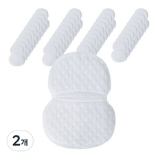 일상나눔 다용도 일회용 모자 셔츠 땀 흡수 패드 스티커 겨드랑이형 화이트 11 x 9.5 cm 40p, 2개