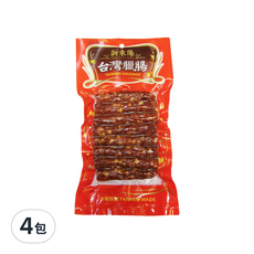 新東陽 原味台灣臘腸, 精選上等腿肉, 高粱酒及獨家香料醃漬, 傳統古法手工製成, 300g, 4包