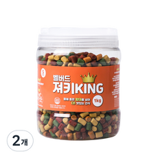 벨버드 강아지 가수분해 져키킹 S 1kg, 황태 + 연어 + 참치 + 오리 + 치즈 혼합맛, 2개