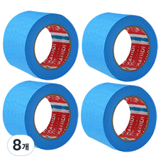 iQIHAN 다다 칼라 마스킹테이프 파랑 50 mm x 20 m, 8개