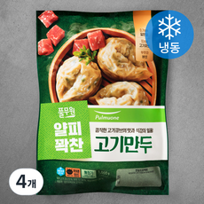 풀무원 얇은피 꽉찬속 고기만두 (냉동), 1kg, 4개