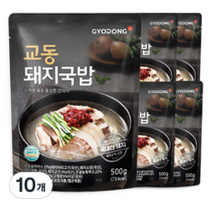 교동 부산식 돼지국밥, 500g, 10개