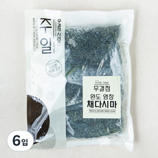 주일 무결점 완도 염장 채다시마, 200g, 6입