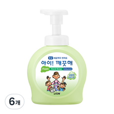 아이깨끗해 향균 거품 핸드솝 청포도, 490ml, 6개