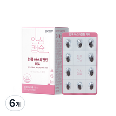 안국건강 아스타잔틴 미니, 60정, 80mg, 6개
