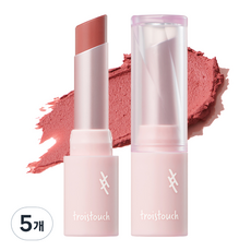 트와터치 메이크 무드 벨벳 립스틱 5g, 02 시니컬 로즈, 5개