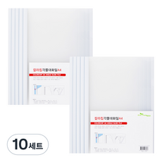 ECO Chungwoon 彩色片夾文件夾 A4 10個, 10套, 透明