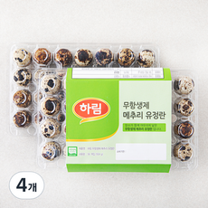 하림 무항생제 인증 메추리 유정란 56구, 504g, 4개