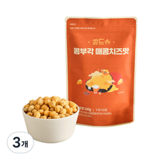 콩드슈 콩부각 매콤치즈맛, 200g, 3개