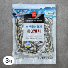 청해명가 수산물이력제 통영멸치 국물용, 200g, 3개