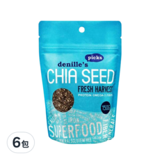 denille's picks 奇亞籽 Chia Seed, 含蛋白質 Omega-3 纖維, 150g, 6包