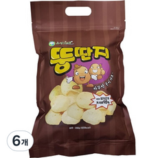 야생그대로 뚱딴지 카사바칩, 200g, 6개