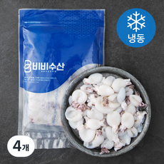 비비수산 손질한 베이비 갑오징어 2팩 (냉동), 4개, 400g