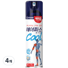 해피홈 에어파스 쿨 에어로솔 300ml, 1개입, 4개