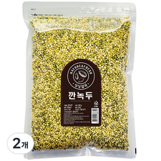 월드그린 싱싱잡곡 깐녹두, 800g, 2개