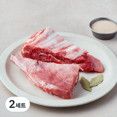 도드람한돈 갈비 수육용 800g + 보쌈 분말스프 40g x 2p 세트 (냉장), 2세트