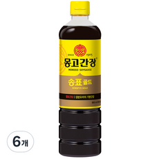 몽고간장 송표 골드, 900ml, 6개