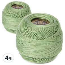 DMC 19號線 80編織刺繡蕾絲線, 號碼 368, 4個