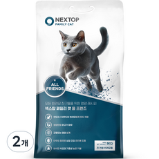 넥스탑 고양이 전연령 패밀리캣 사료, 닭, 5kg, 2개