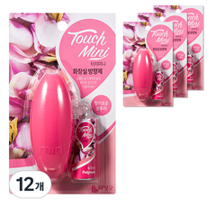 리빙굿 터치미니 화장실 방향제 포푸리향 본품, 13ml, 12개, 꽃향