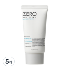 롬앤 제로 선 클린 01 프레쉬 SPF50+ PA++++, 50ml, 5개