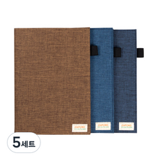 牛津布紙條封面 A5 3 件套, 隨機出貨, 5組