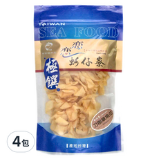 戀戀蚵仔寮 刀削章魚花，台灣海鮮, 100g, 4包