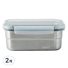 한샘 S O K 스텐 밀폐용기, 2개, 600ml