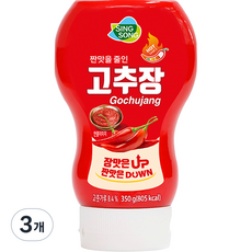 신송 짠맛을 줄인 고추장, 3개, 350g