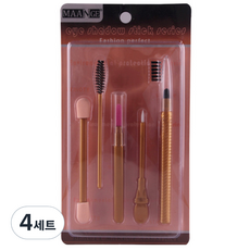 리빙조이 JOYBEAUTY 메이크업 툴 세트 J-227, 골드, 4세트