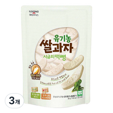 일동후디스 유기농 쌀과자 떡뻥, 시금치맛, 30g, 3개