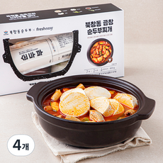 프레시지 북창동 곱창 순두부찌개, 833g, 4개