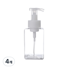 세안 샴푸 펌프 리필 공병 400ml, 4개