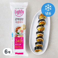 라이틀리 매콤제육 곤약김밥 (냉동), 220g, 6개