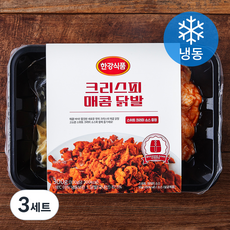 한강식품 크리스피 매콤 닭발 300g + 스위트 크리미 소스 50g 세트 (냉동), 3세트