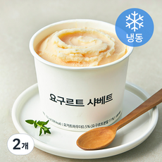 요구르트 샤베트 (냉동), 350ml, 2개